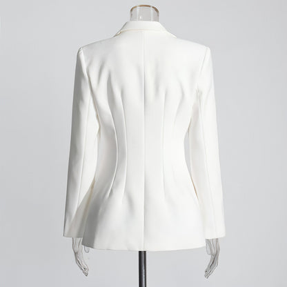 HYSOVA Fashion Slim Fit Patchwork Suit Jacket For Women