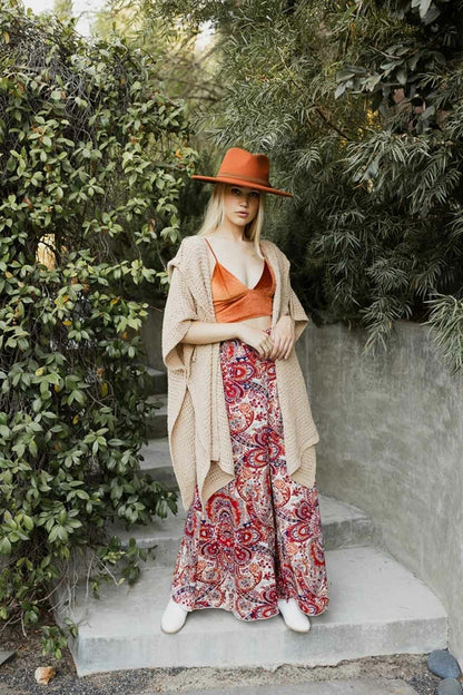 HYSOVA Cozy Soft Waffle Hooded Ruana