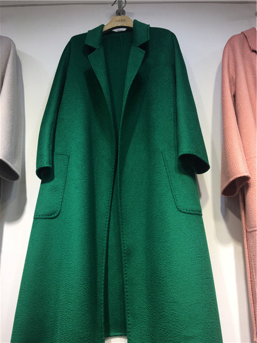 HYSOVA Cashmere Water Ripple Coat