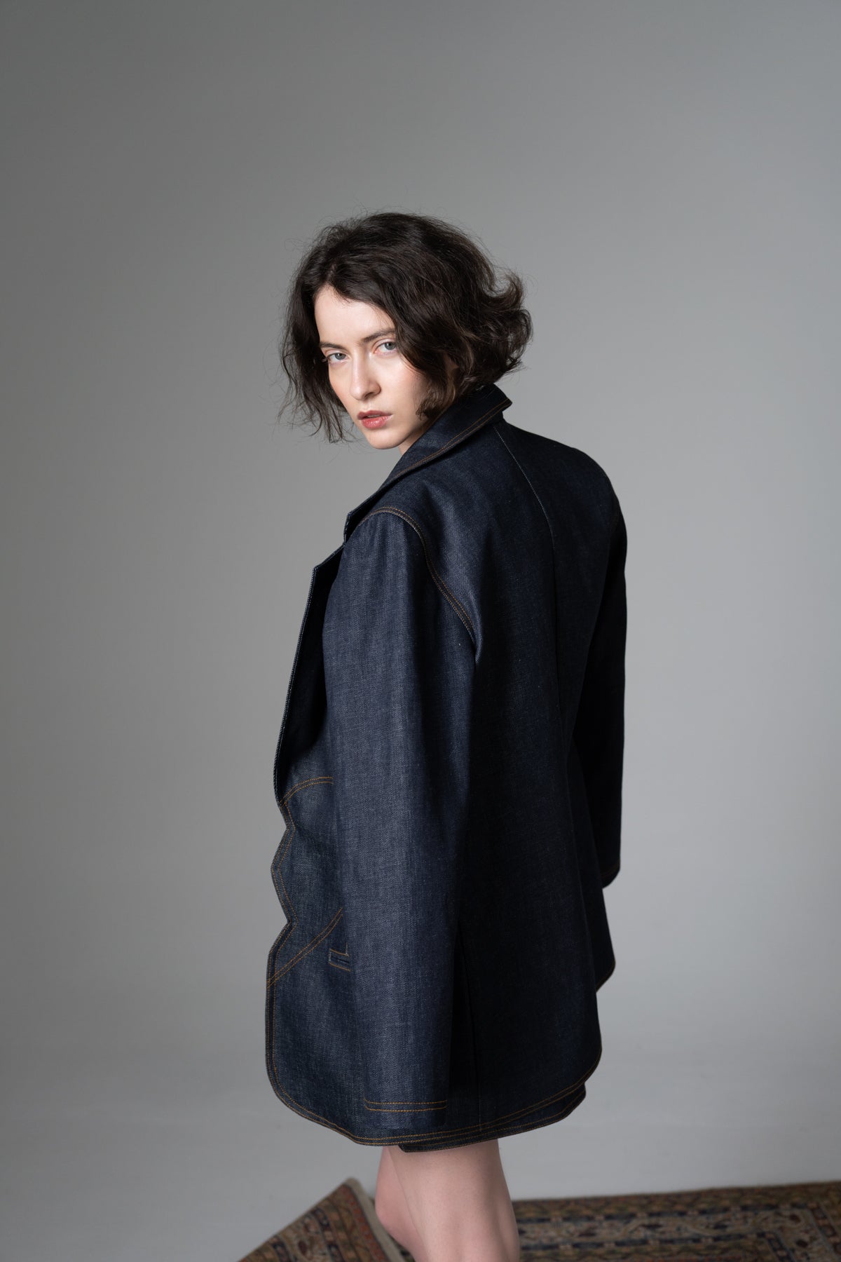 HYSOVA Broken heart denim blazer