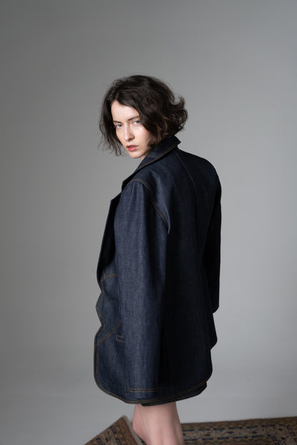HYSOVA Broken heart denim blazer