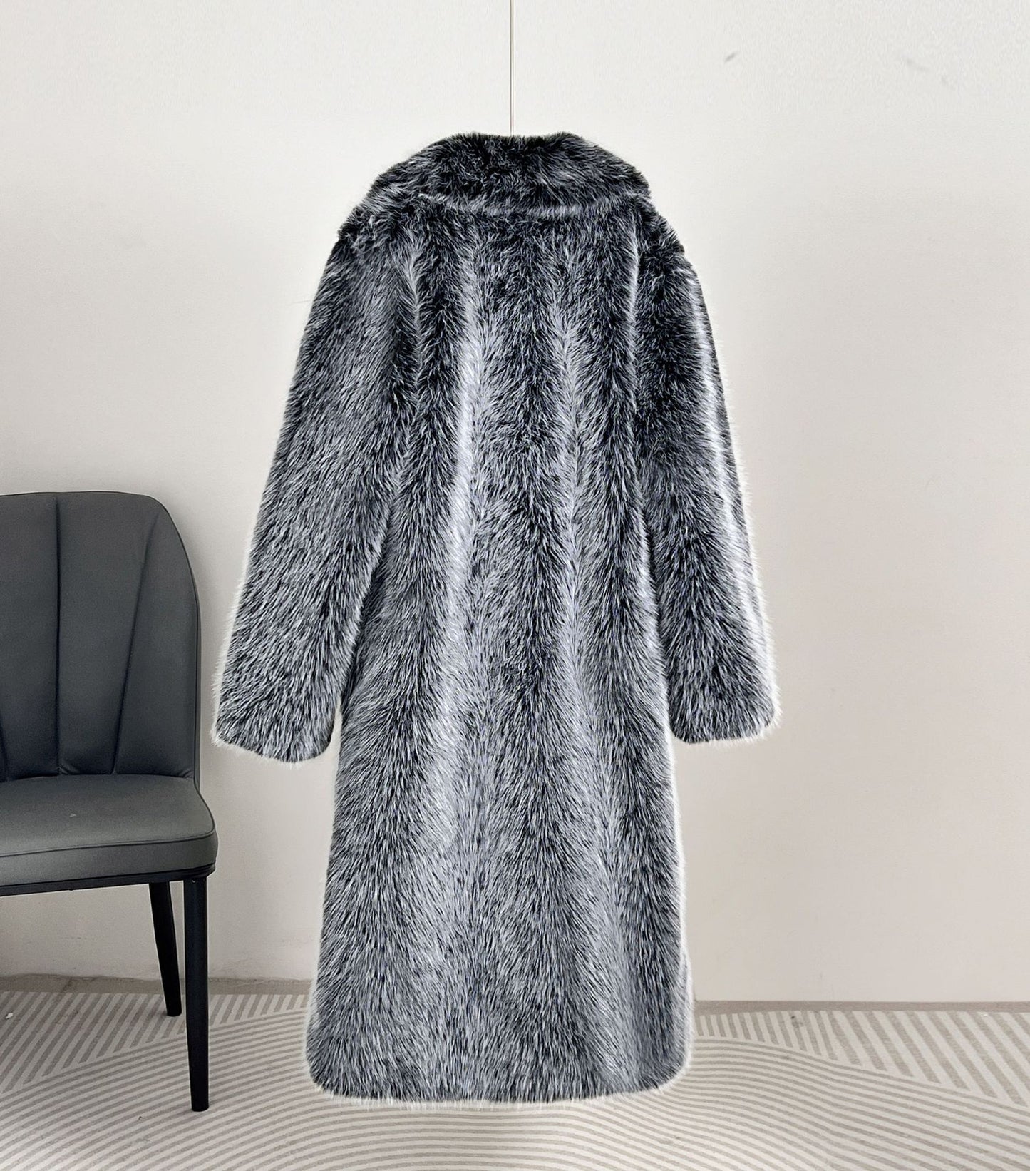 HYSOVA Royal Faux Fur Maxi Coat – 25 Edition