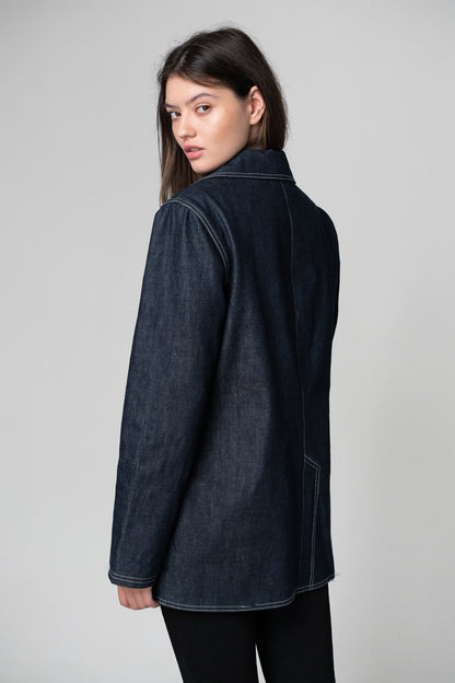 HYSOVA Broken heart denim blazer
