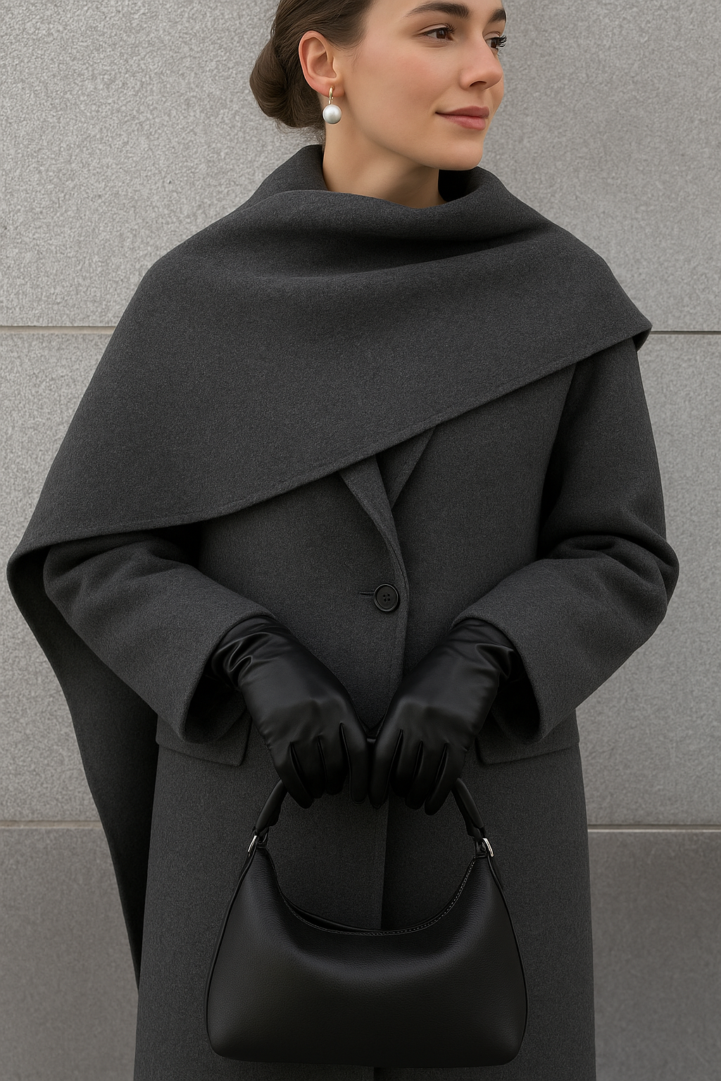 HYSOVA Urban Drape Wool Coat