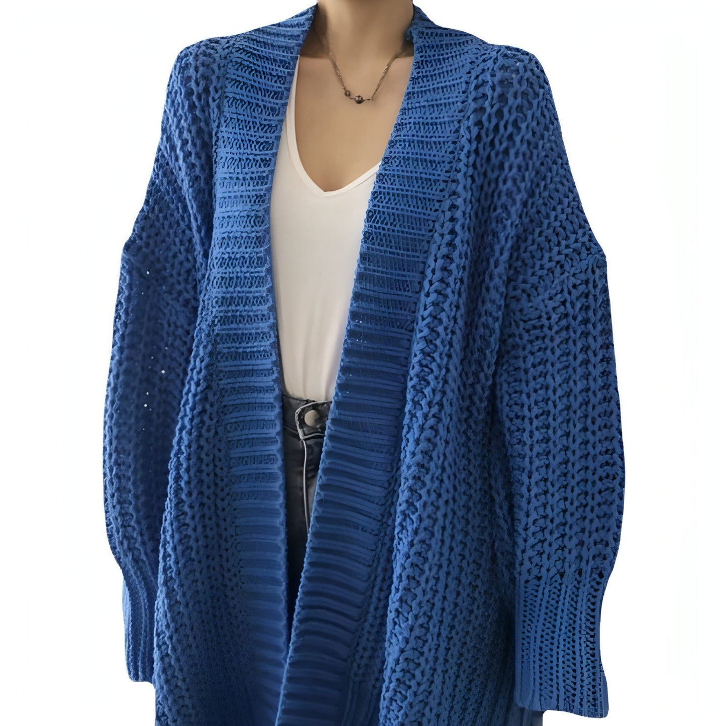 HYSOVA Retro Lazy Coat Loose Mid-length Sweater Jacket Women