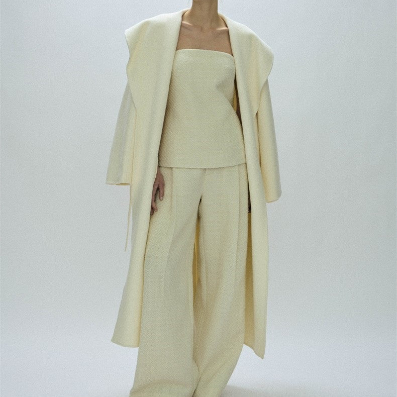 HYSOVA Fashion Double-sided Wool Overcoat Coat