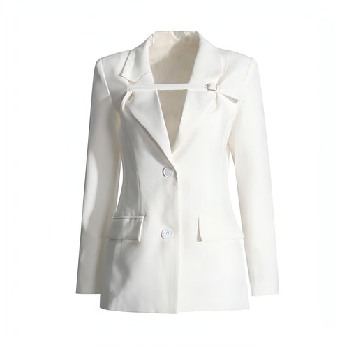 HYSOVA Fashion Slim Fit Patchwork Suit Jacket For Women