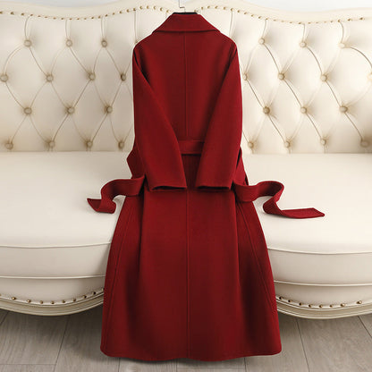 HYSOVA Autumn & Winter Temperament Korean Wool Coat