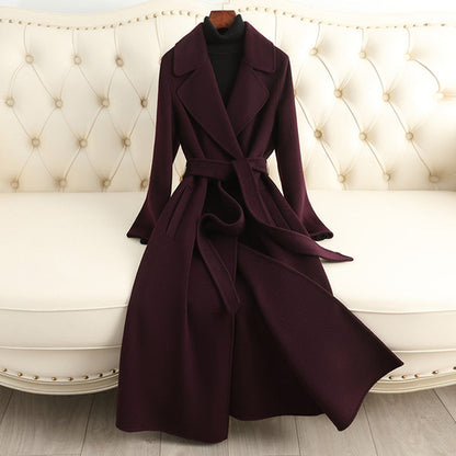 HYSOVA Autumn & Winter Temperament Korean Wool Coat