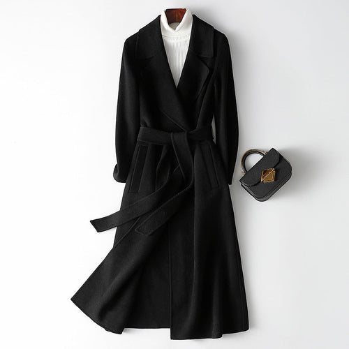 HYSOVA Autumn & Winter Temperament Korean Wool Coat